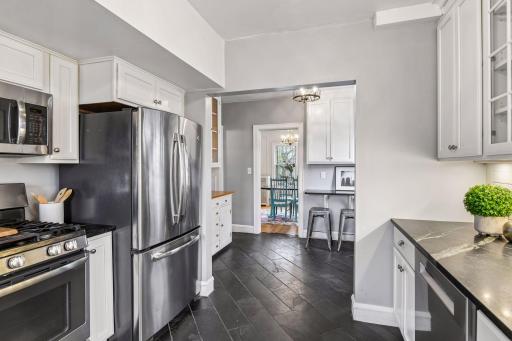 Functional layout with ample cabinetry and modern finishes throughout