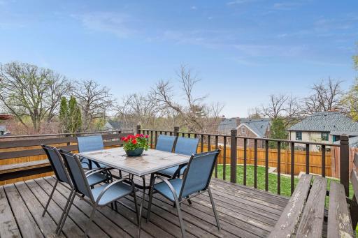 Outdoor space perfect for gatherings or peaceful mornings