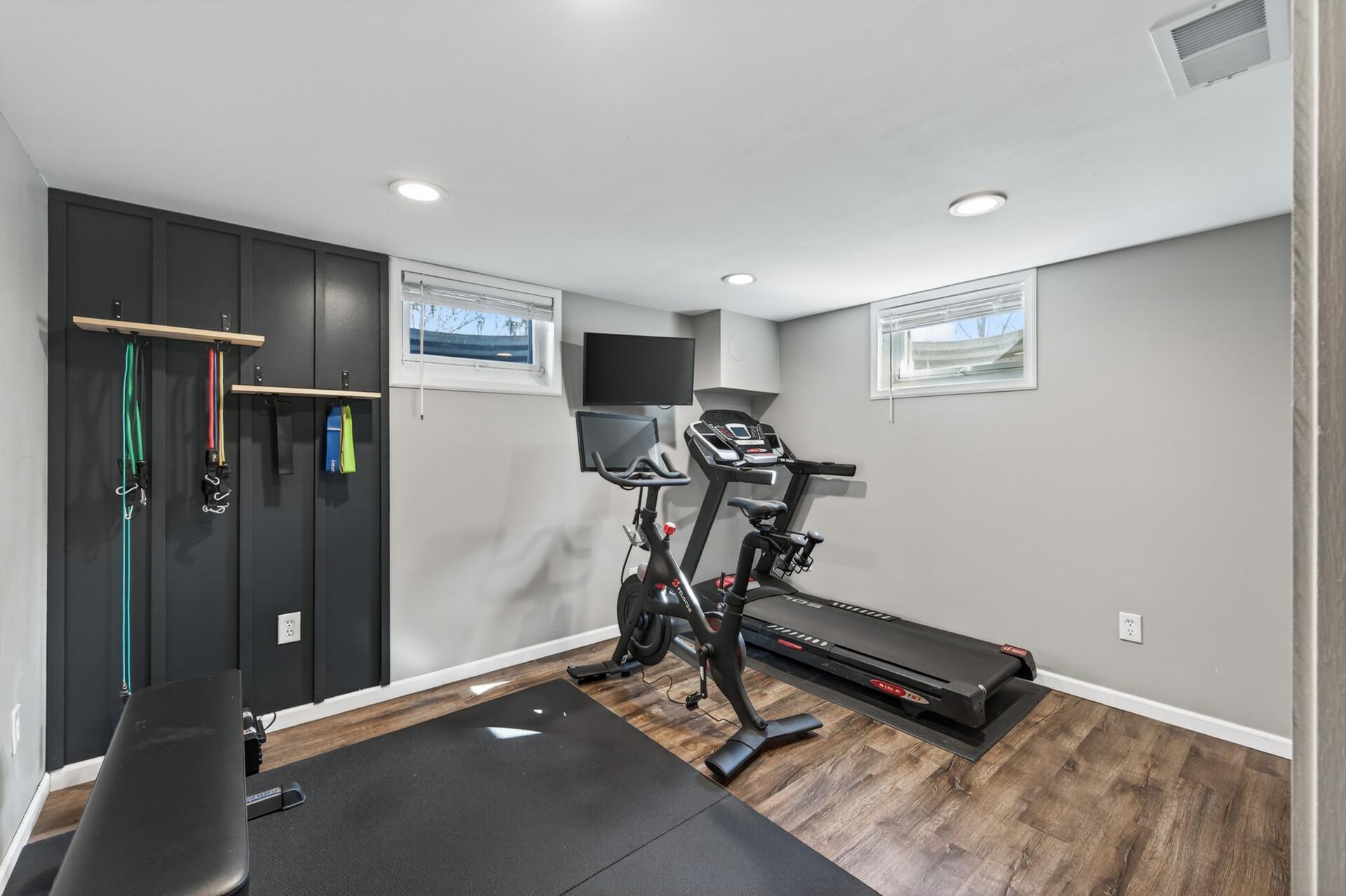 Flex Room, used as gym currently