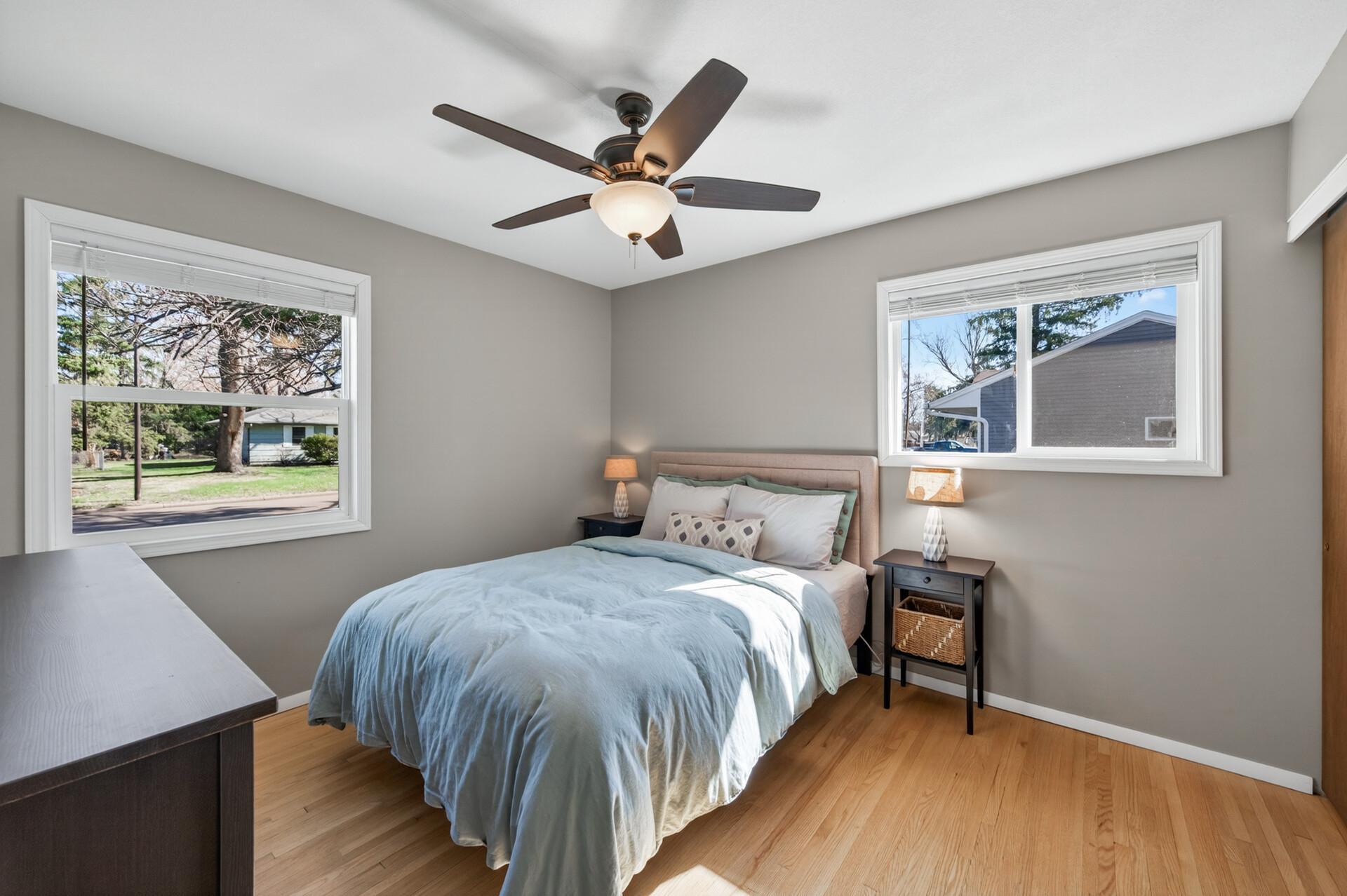Bedroom 2, main bedroom, upstairs
