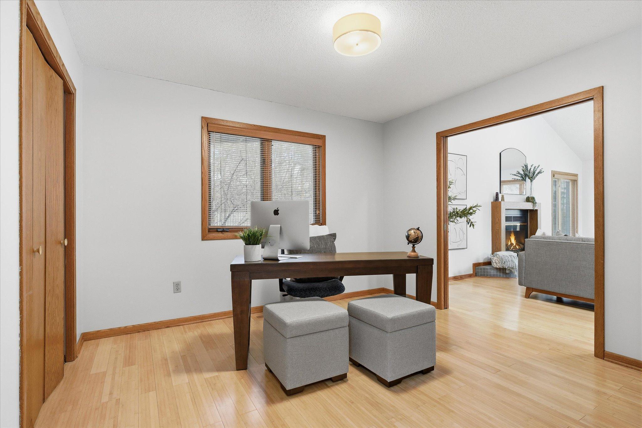 Main Level Bedroom / Flex Room - Staged as Office