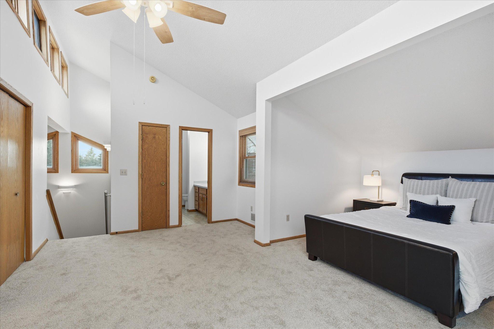 Check out the vaulted ceilings and great natural light!
