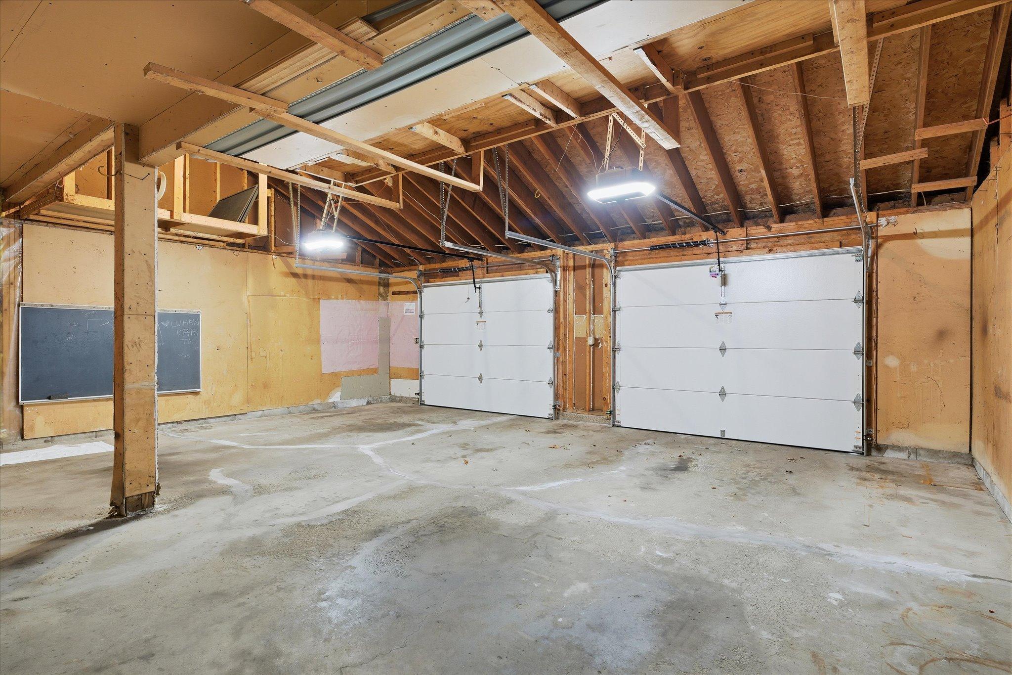 Check out this large garage!