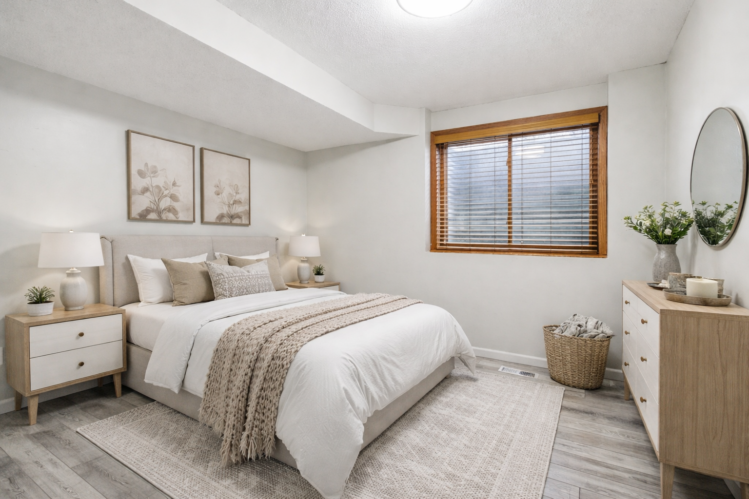 Lower Level Bedroom 2 - Virtually Staged