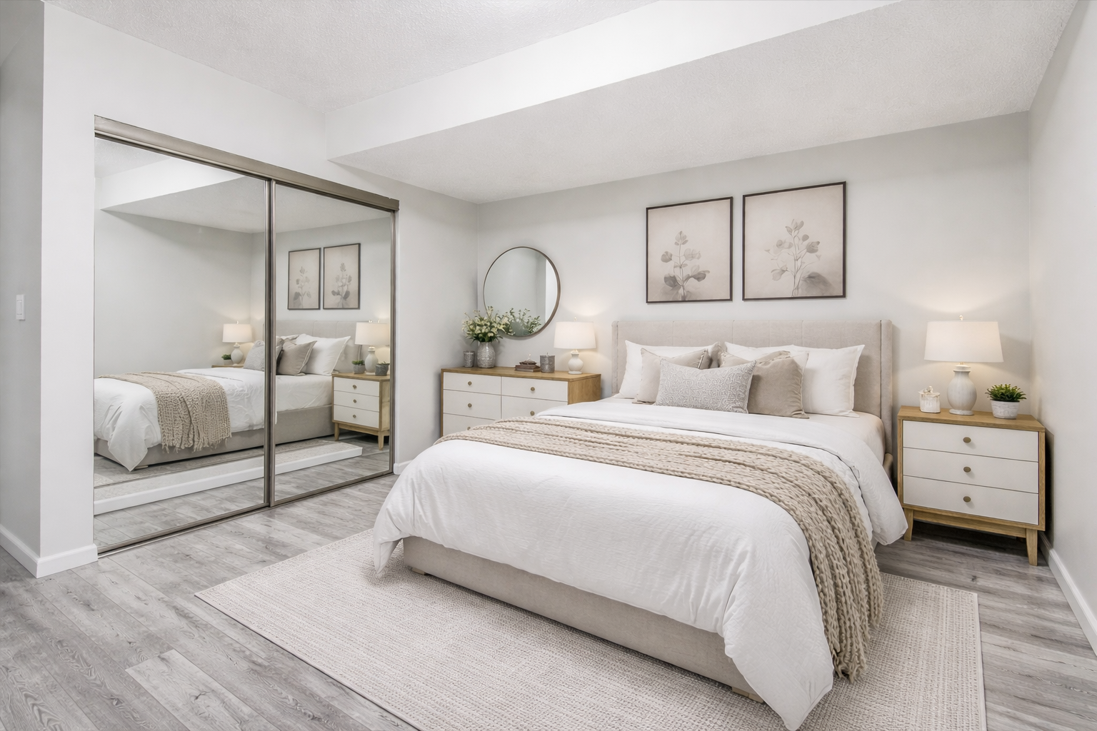 Lower Level Bedroom 2 - Virtually Staged