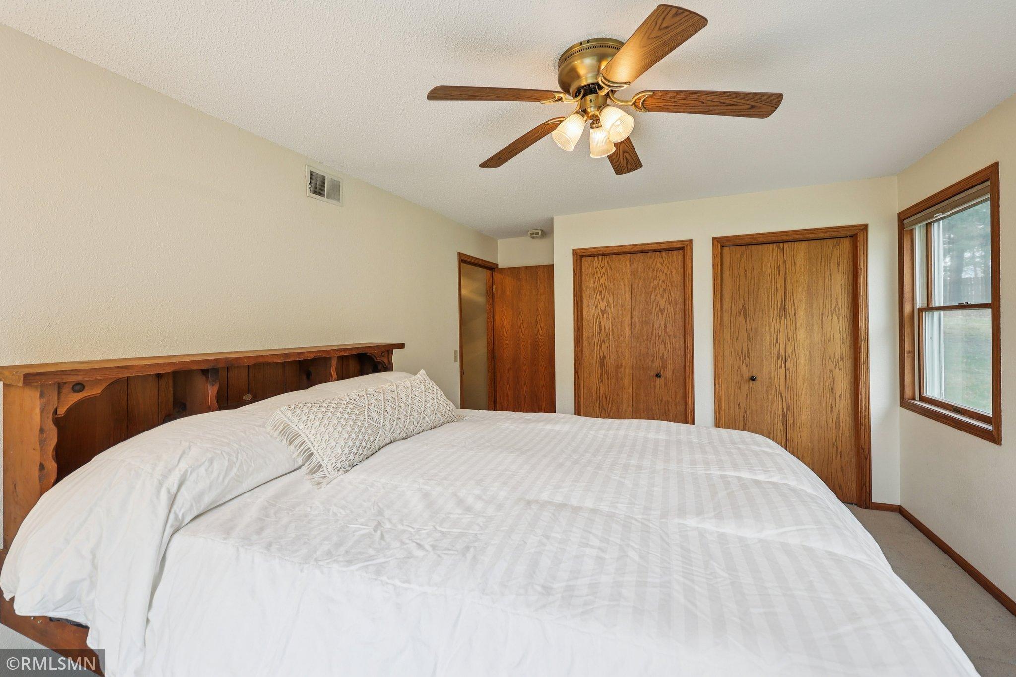 Double closets in bedrooms 5