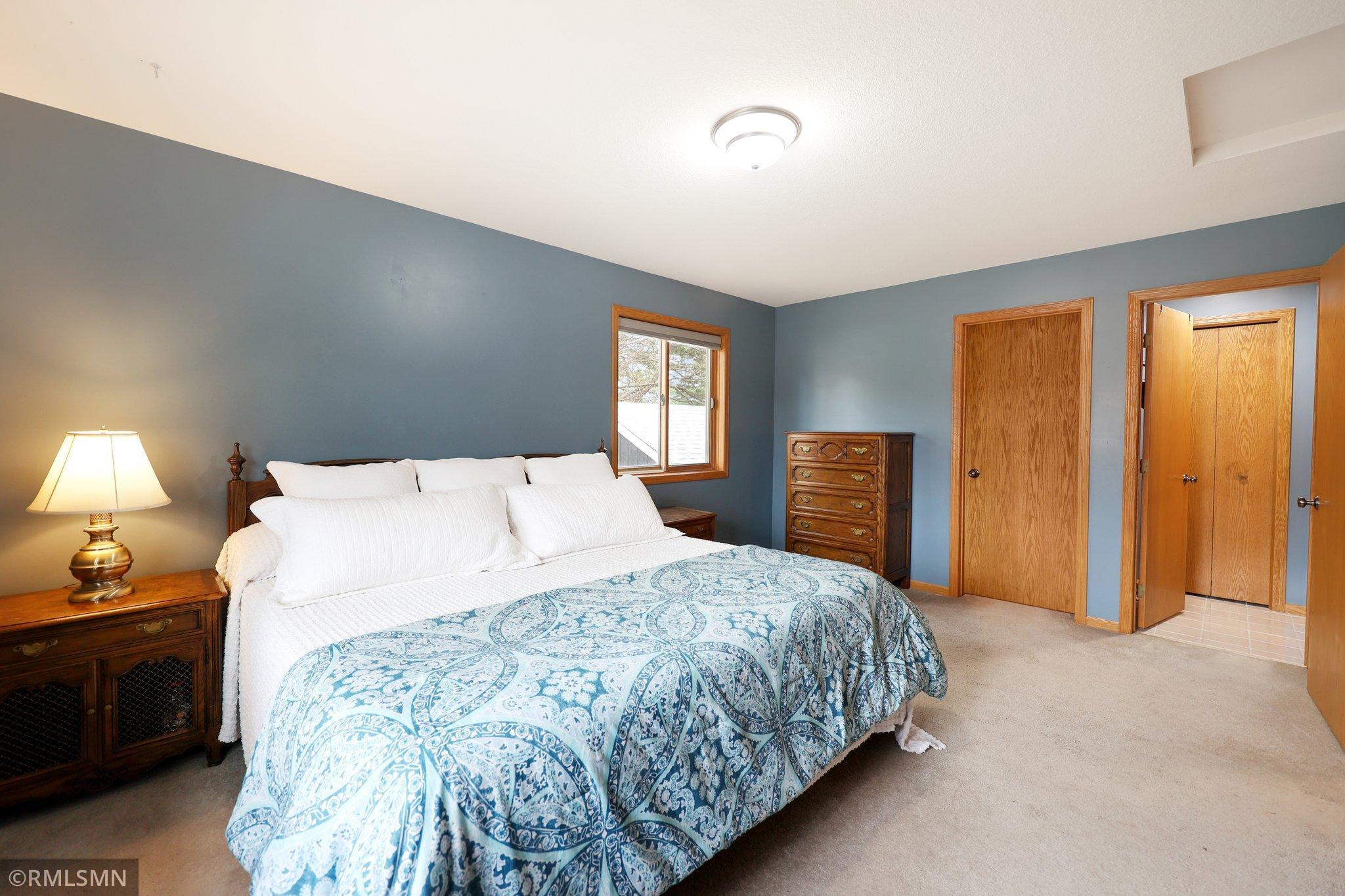 Open door is to the bathroom