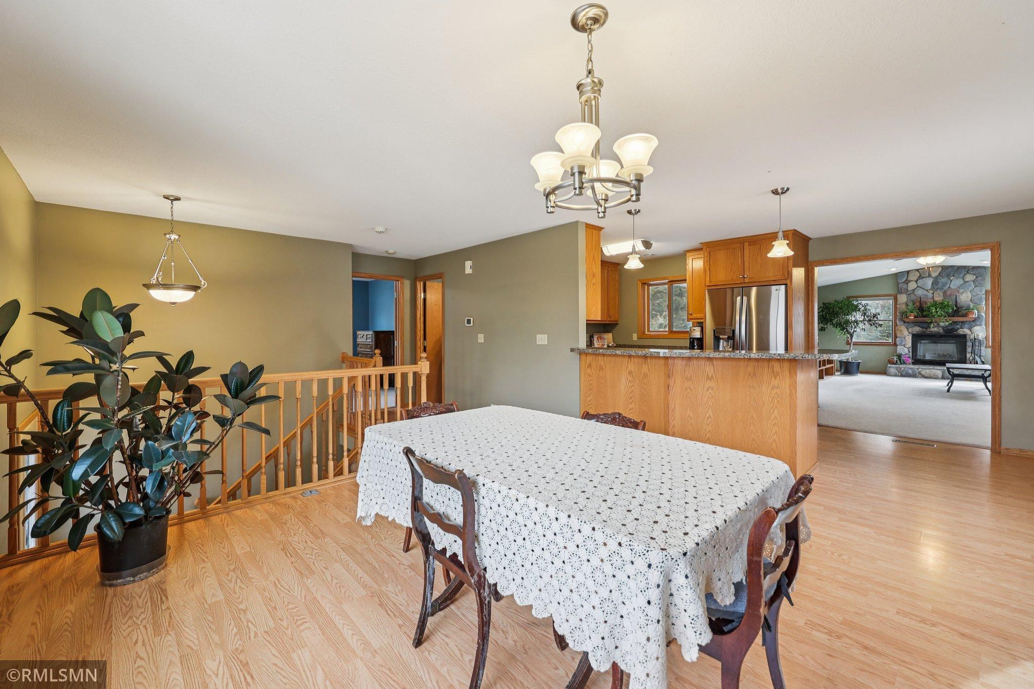 Great site lines into the kitchen and the Great room