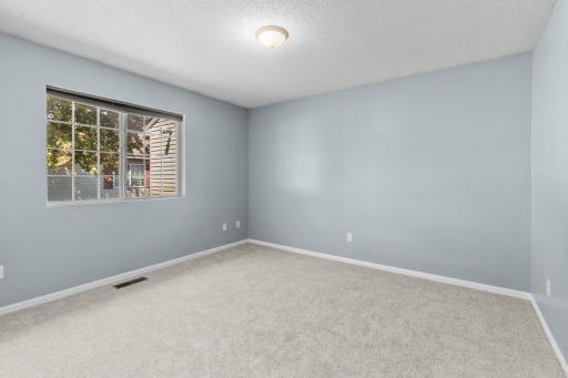 2nd spacious bedroom with a walk-in closet.