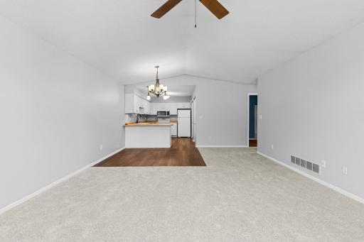 New carpet, luxury vinyl planking and fresh paint.