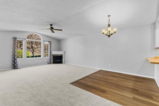 Big front window brings in natural light.