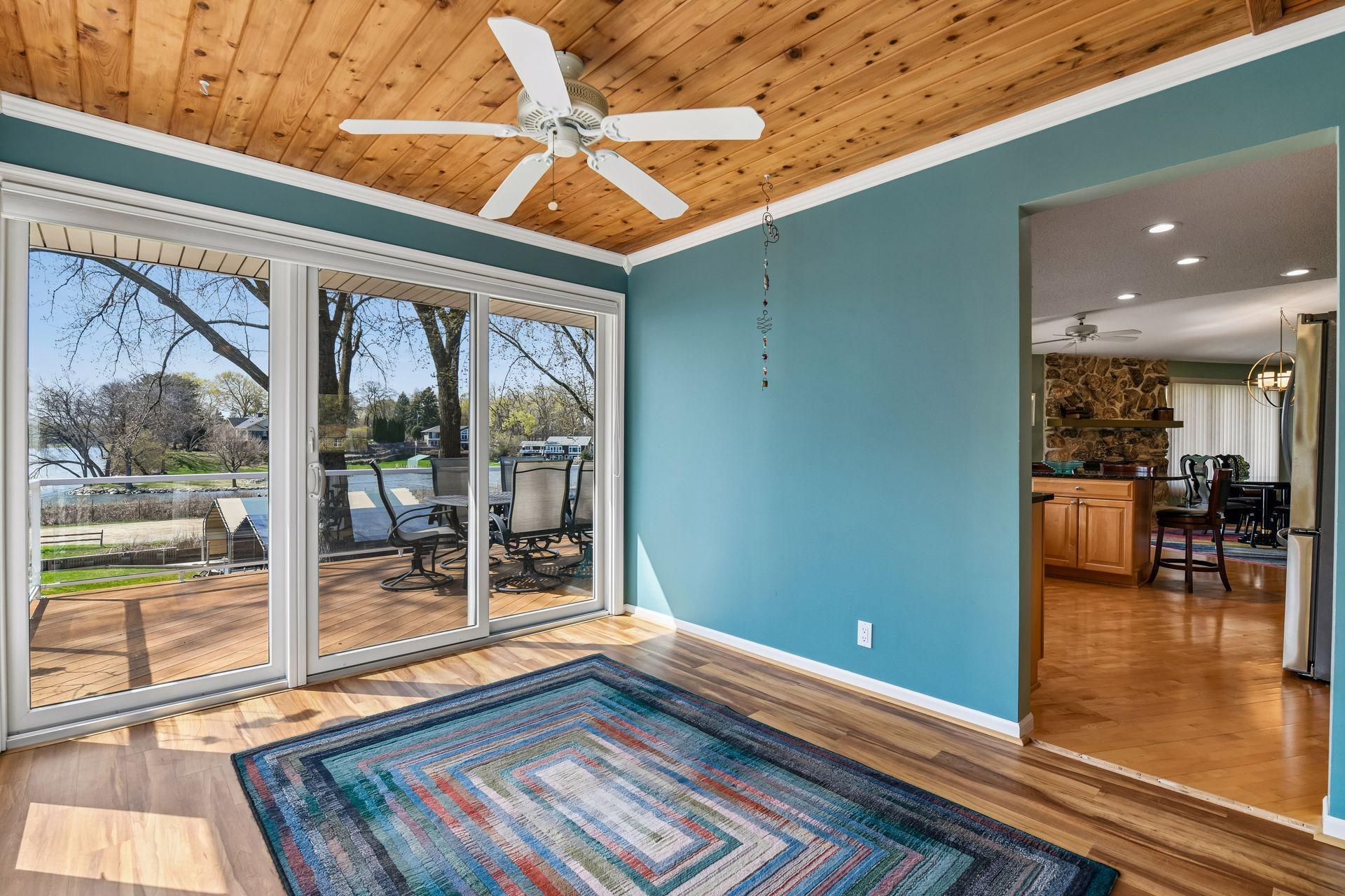 Sunroom off of kitchen