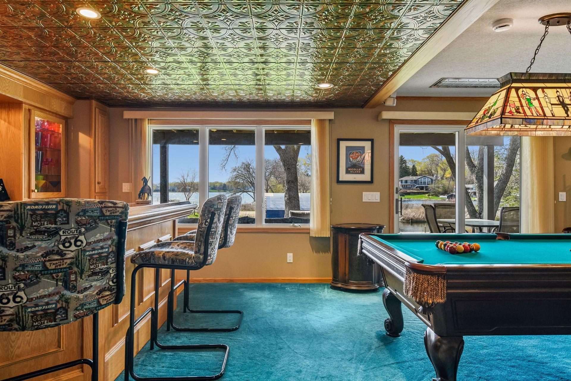 Copper ceiling tiles