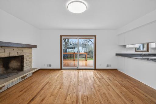 Sliding door to the deck.