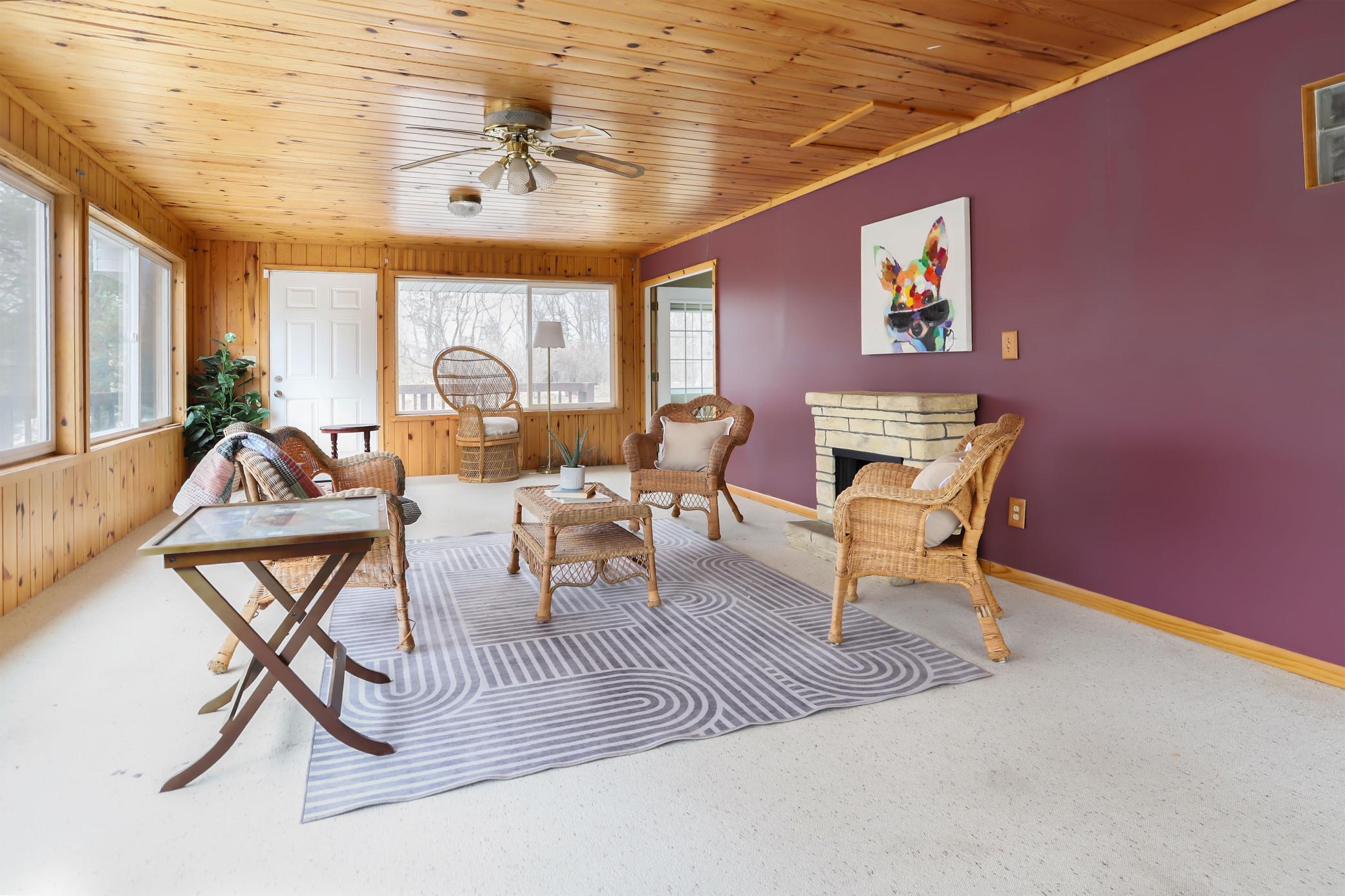 Sunroom, wrap around deck
