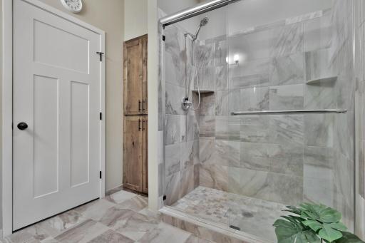 Generous tiled Walk In Shower