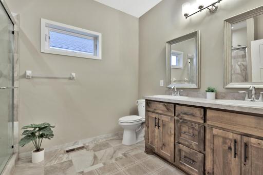 Primary 3/4 Bath - double sinks