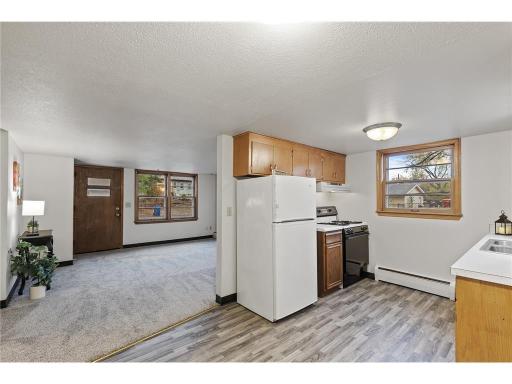 Unit 3 Kitchen Viewing Back Entrance and Living Room