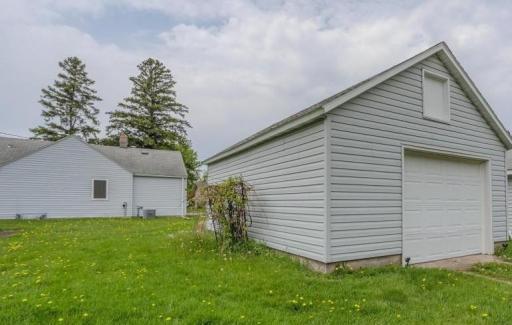 garage has extra space