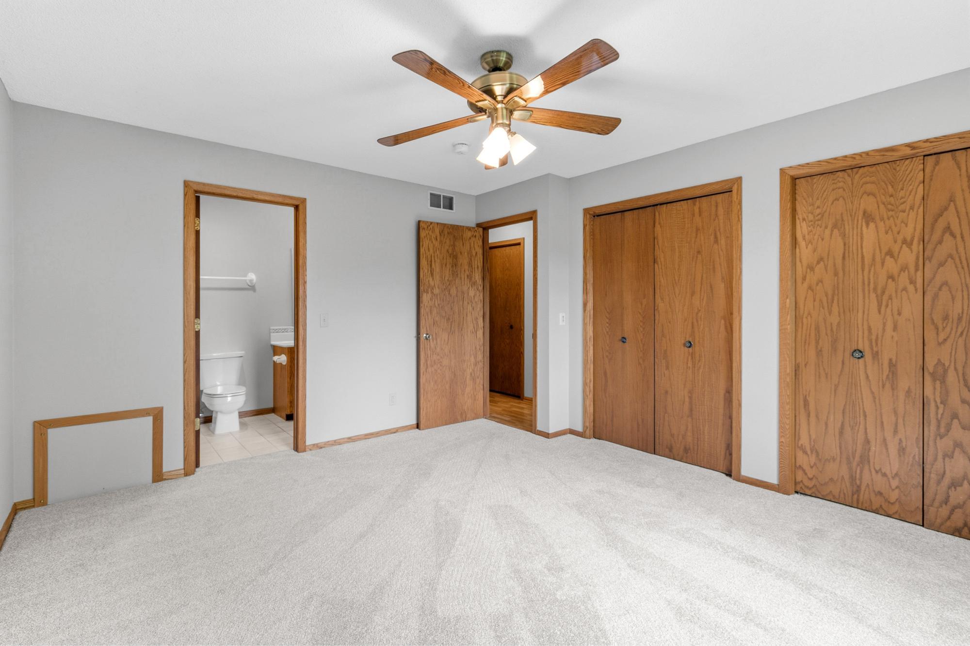 Walk-through to full bath