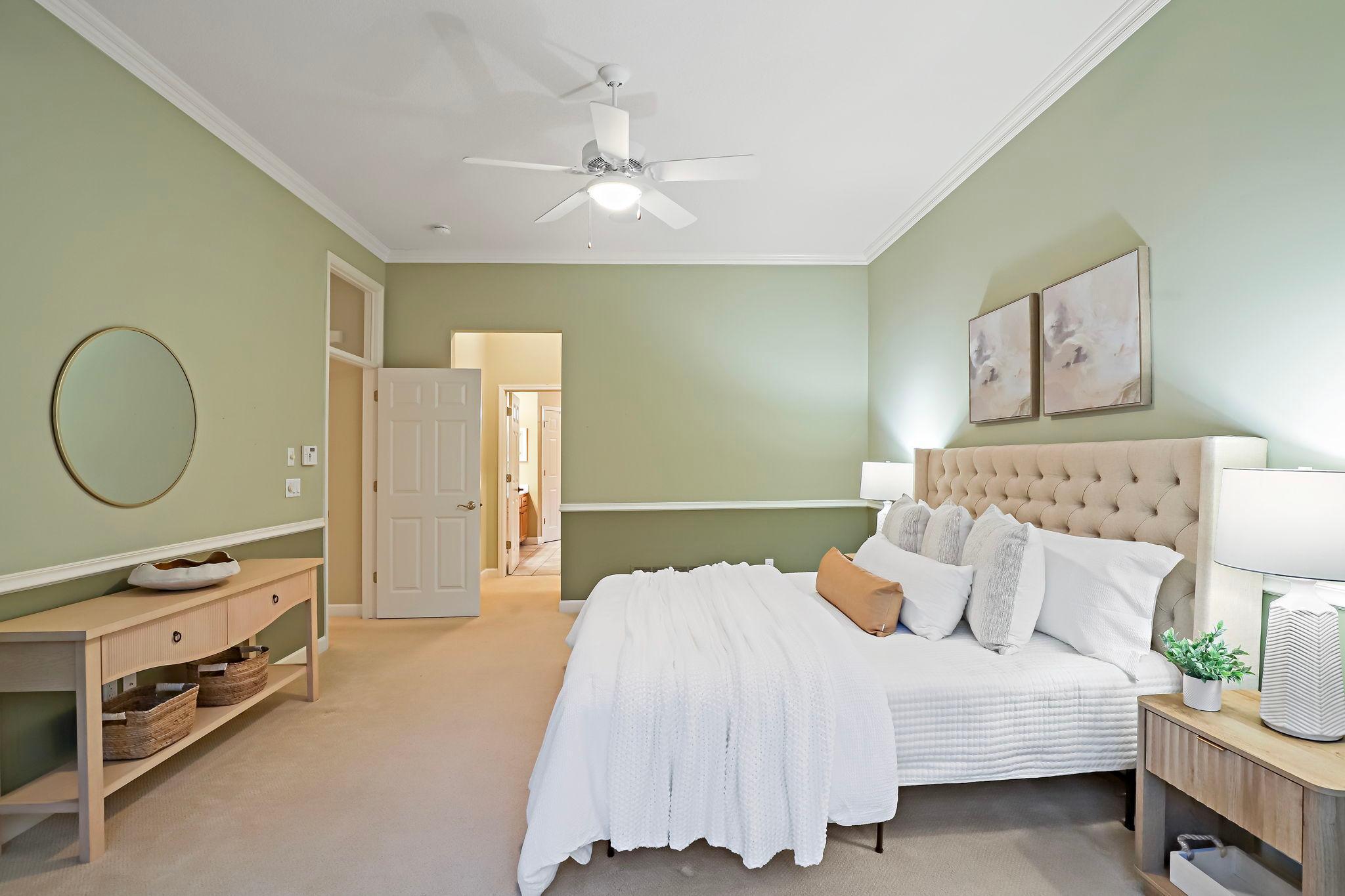 Large room for bedroom set or add a sitting area.