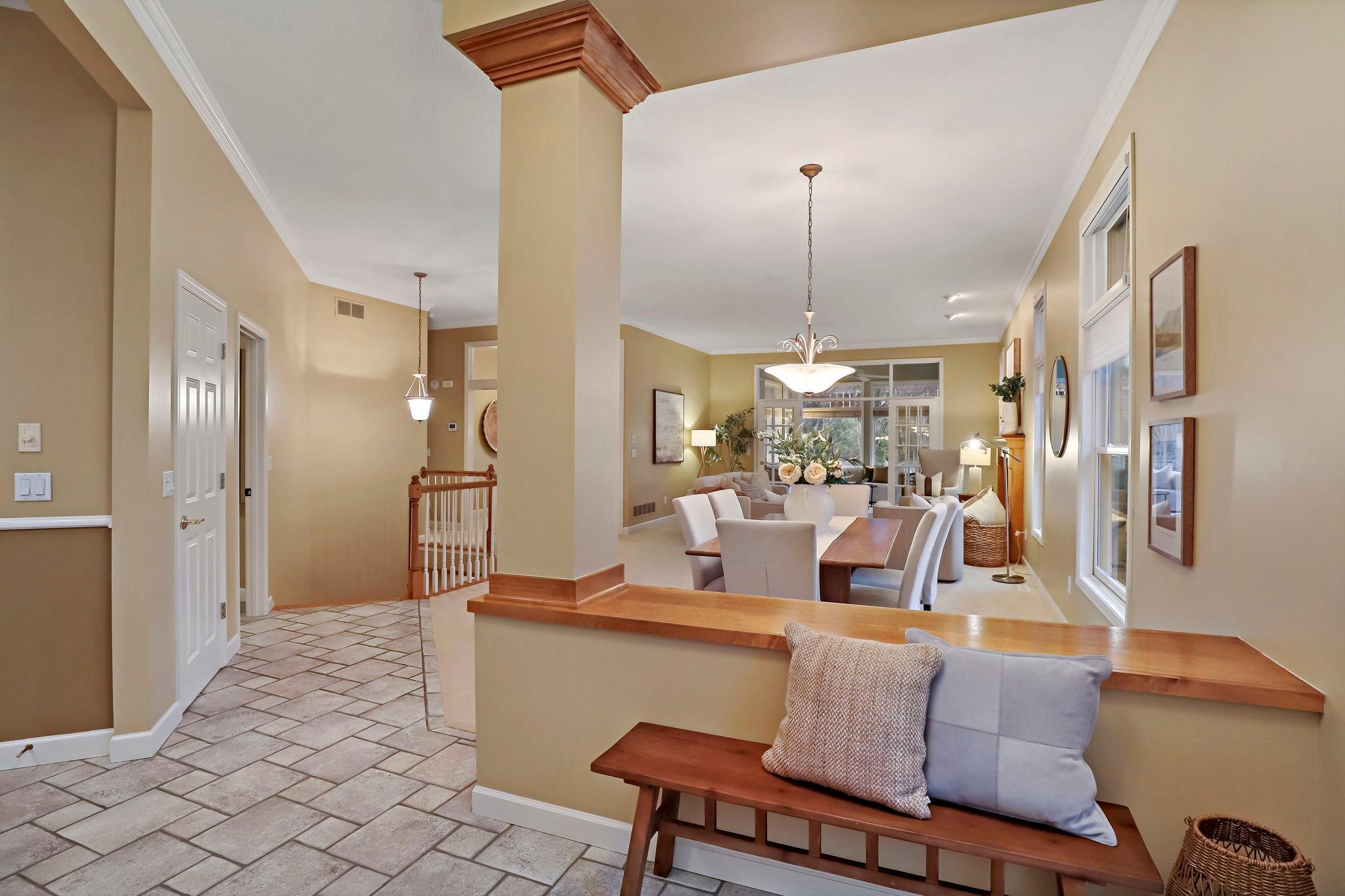 Beautiful one level living with a large bonus lower level.