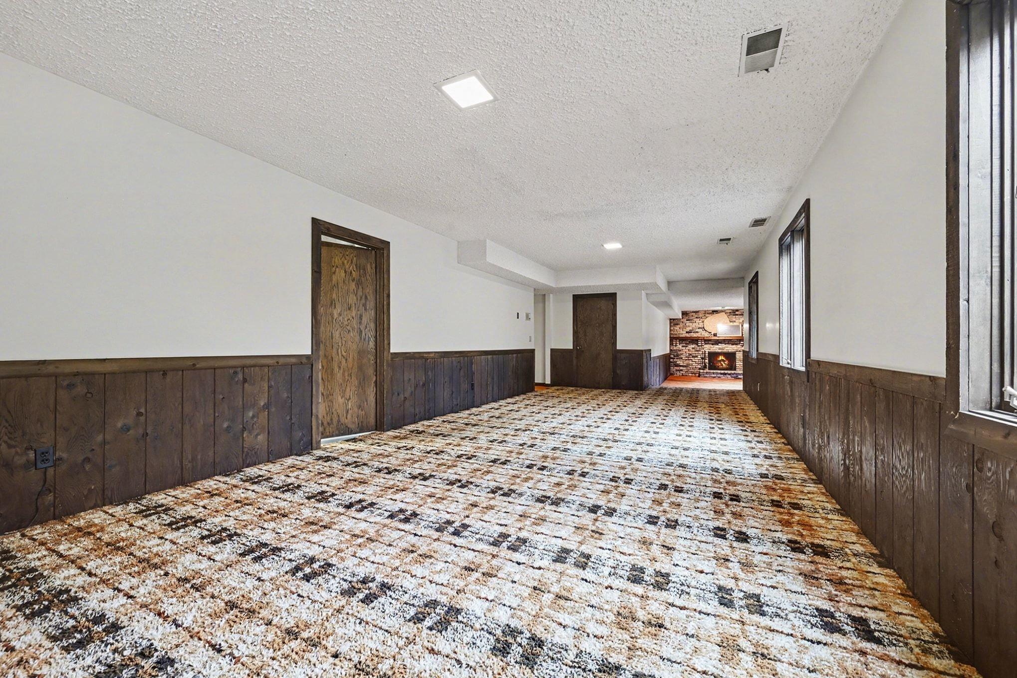 Large game room- plenty of room for a pool table!