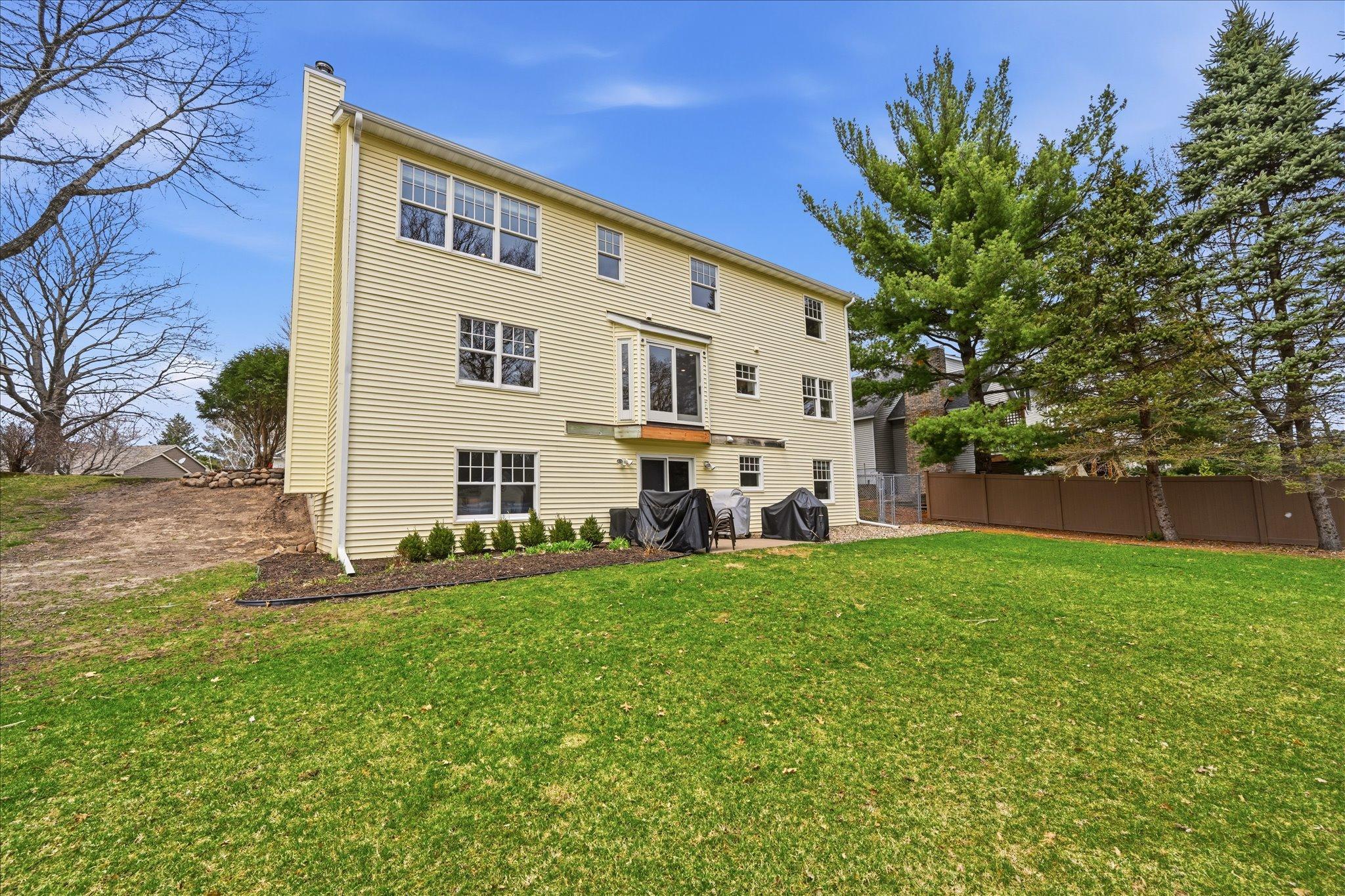 Very large grassy backyard!