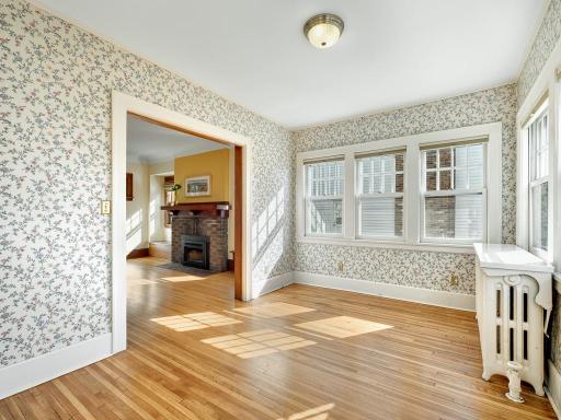 12 - This lovely sunny room faces S. and makes a great main floor family space.
