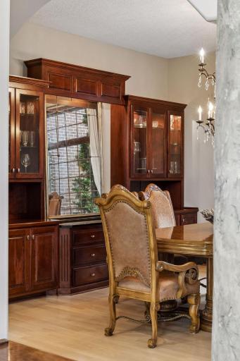 A custom built-in hutch designed for both timeless style and functional luxury.