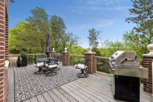 Unwind on the maintenance-free glass-paneled deck while taking in breathtaking views and the peaceful beauty of the surrounding landscape.
