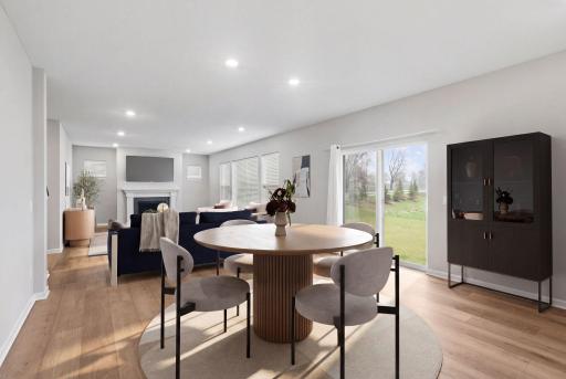 Virtual Staging - Dining Room/Living Room