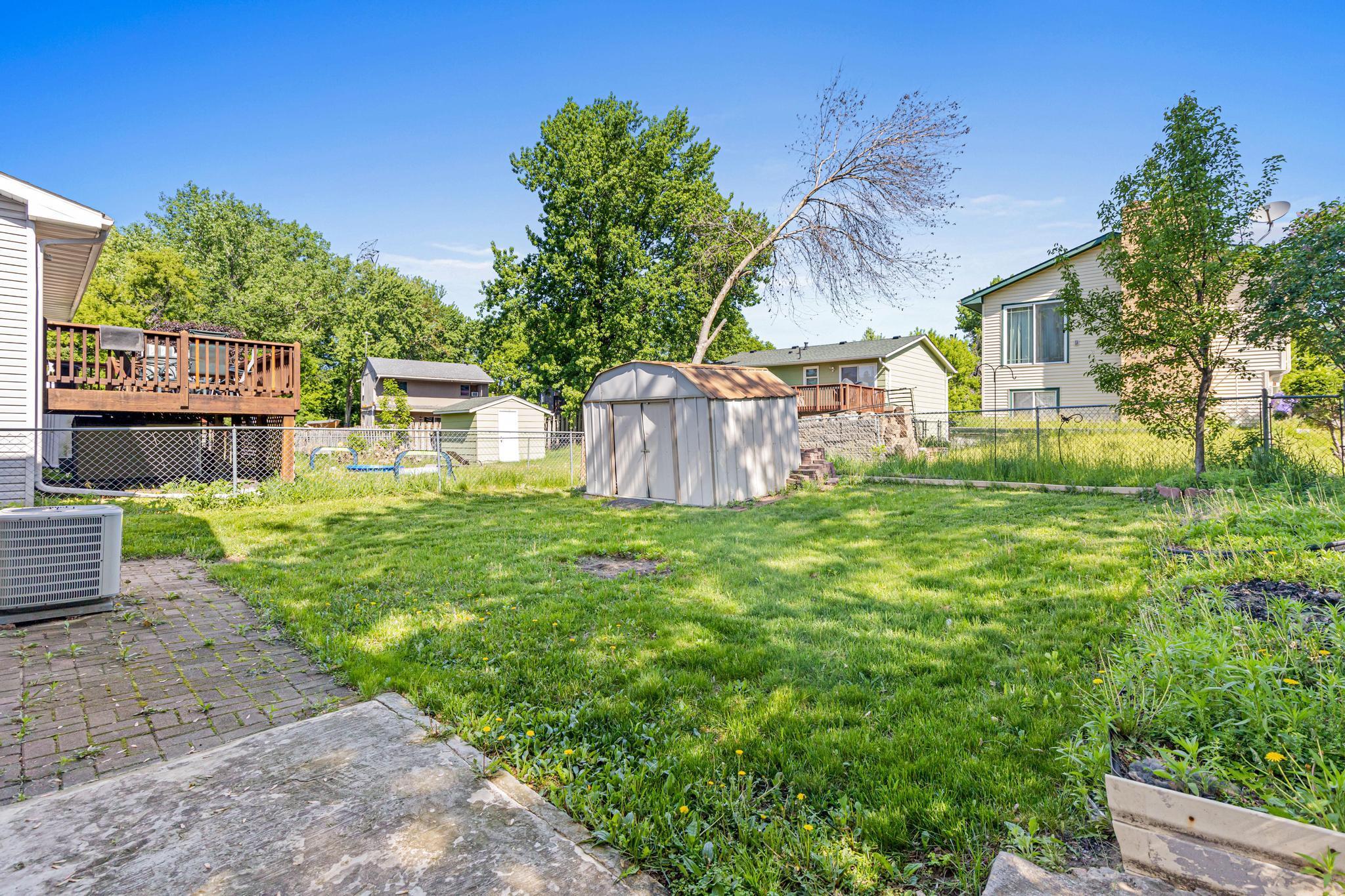 Enjoy a fully fenced yard ideal for kids and pets to run and play.