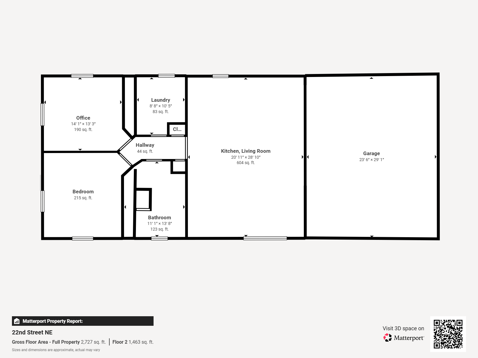 Approximate Layout Main Floor