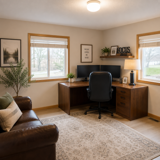 Virtually Staged*Main Floor Bedroom or Office