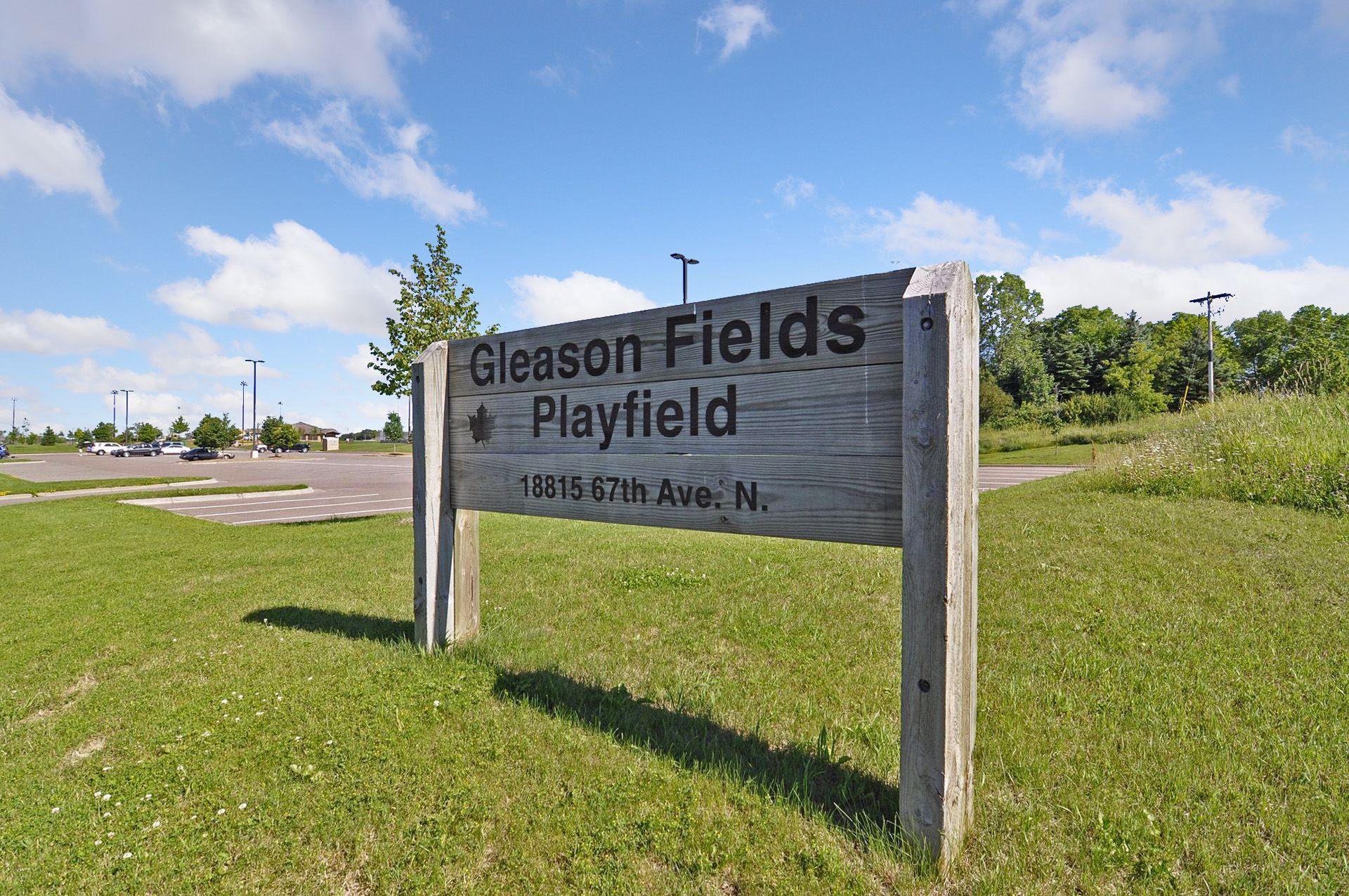 Close to Gleason Playfields!
