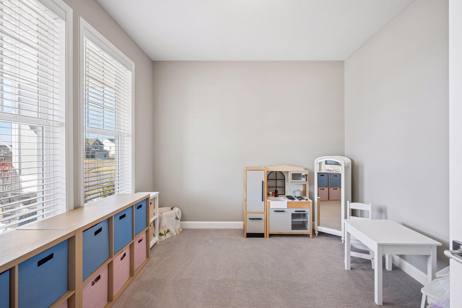 Large space can be used as office or playroom