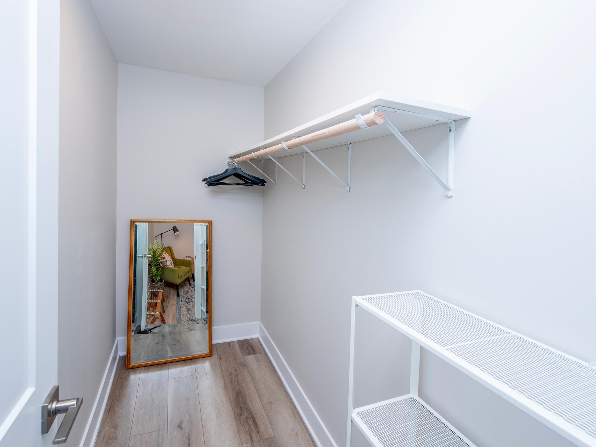 Large walk in closet