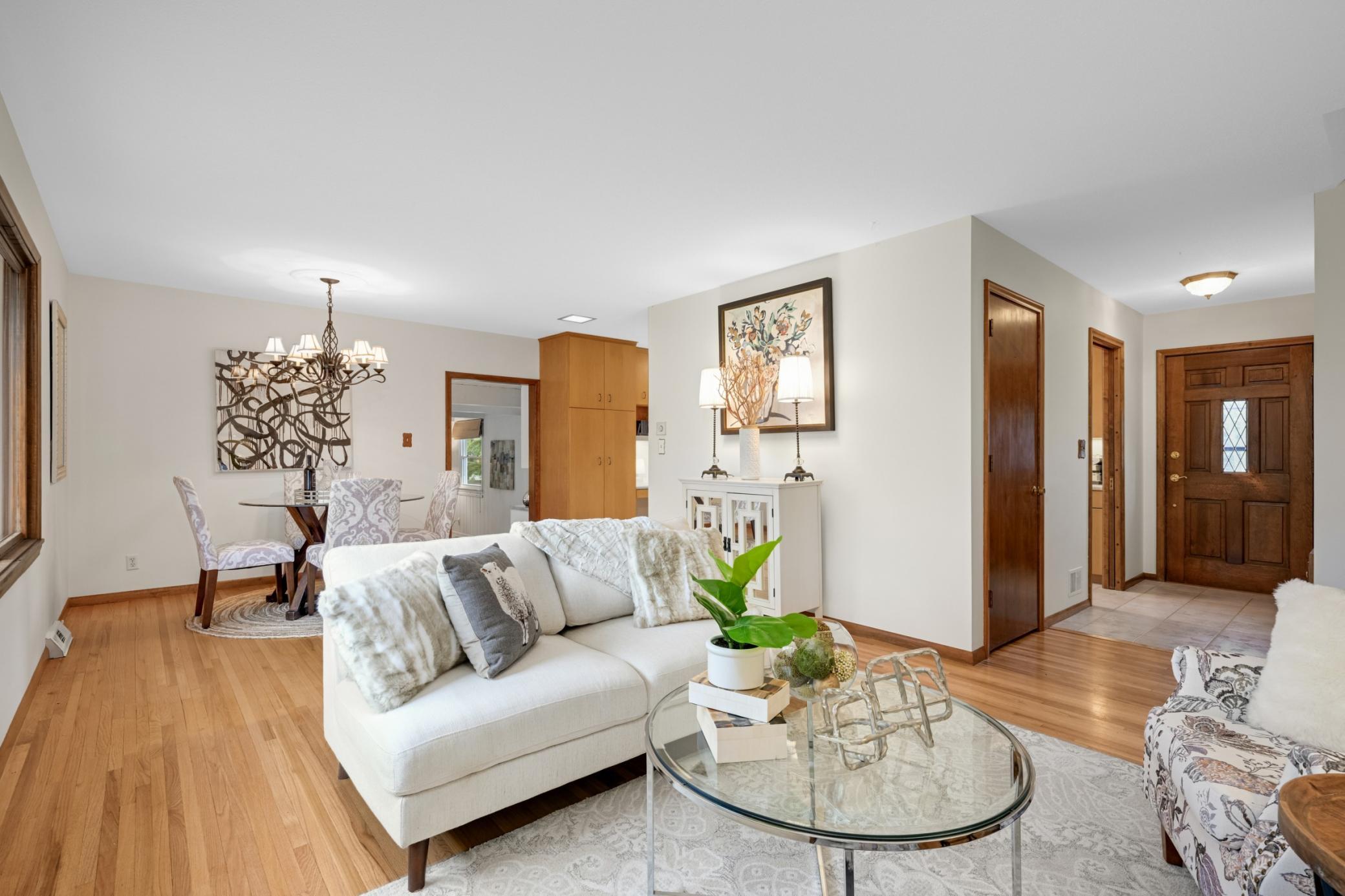 Living room to family room