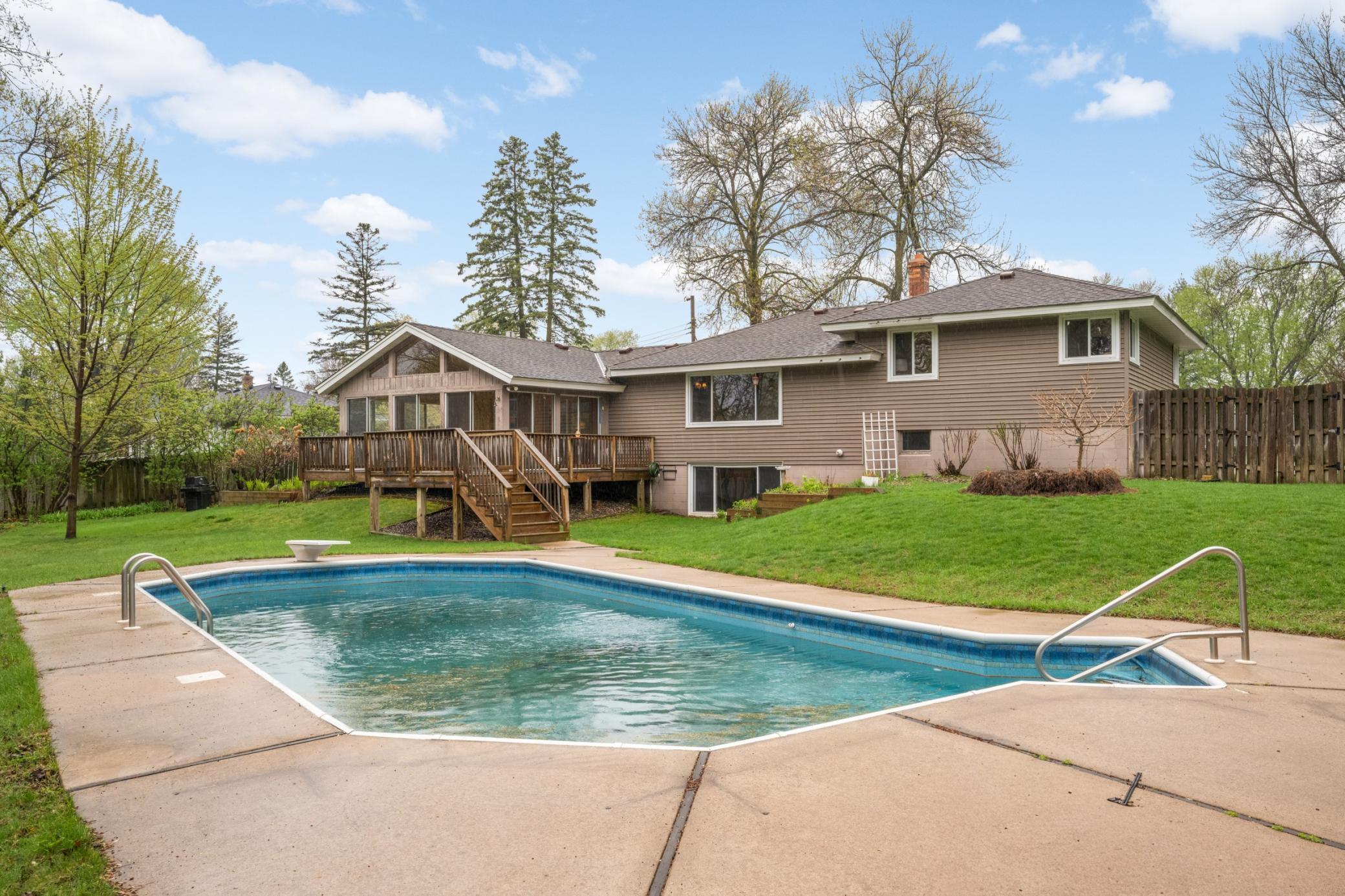 Heated in ground pool