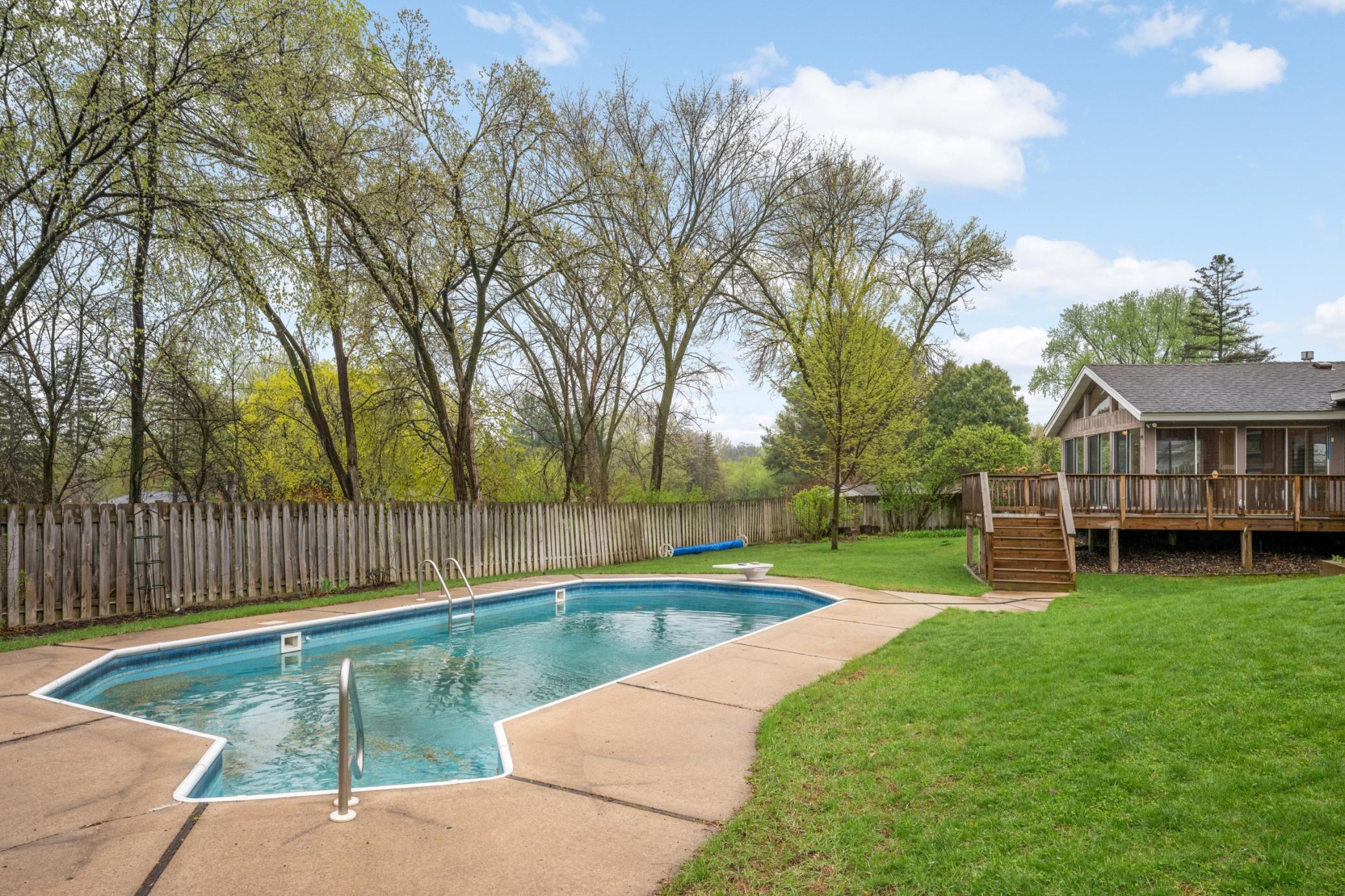 Pool just cleaned and opened