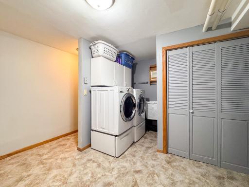 Basement laundry -Spacious, Closet Hold Furnace, etc..