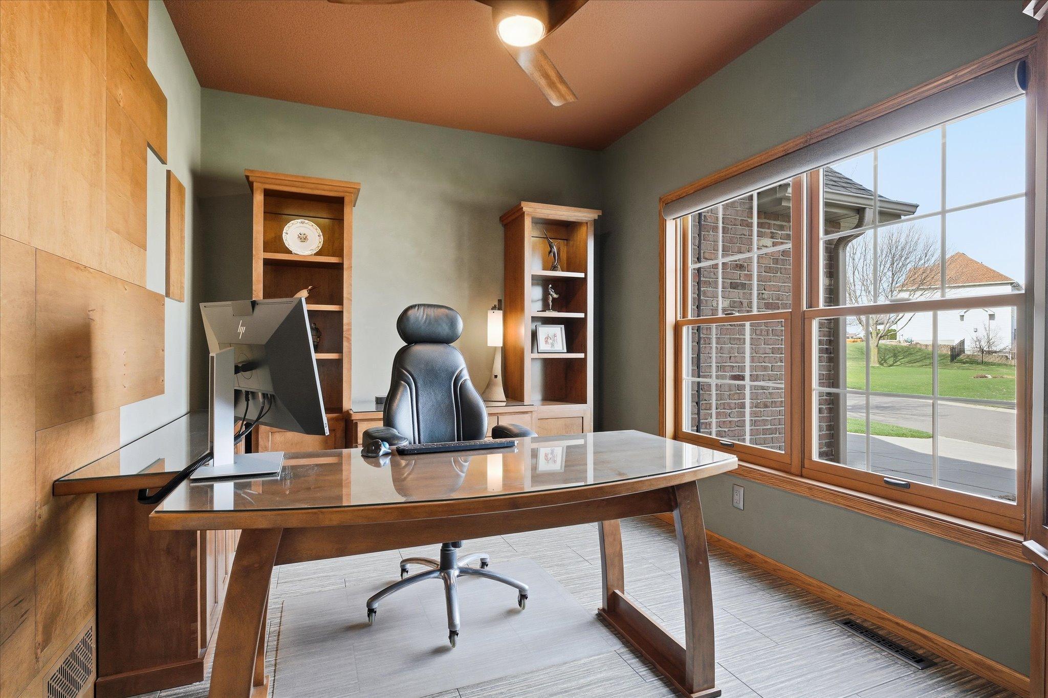 Private main floor office.