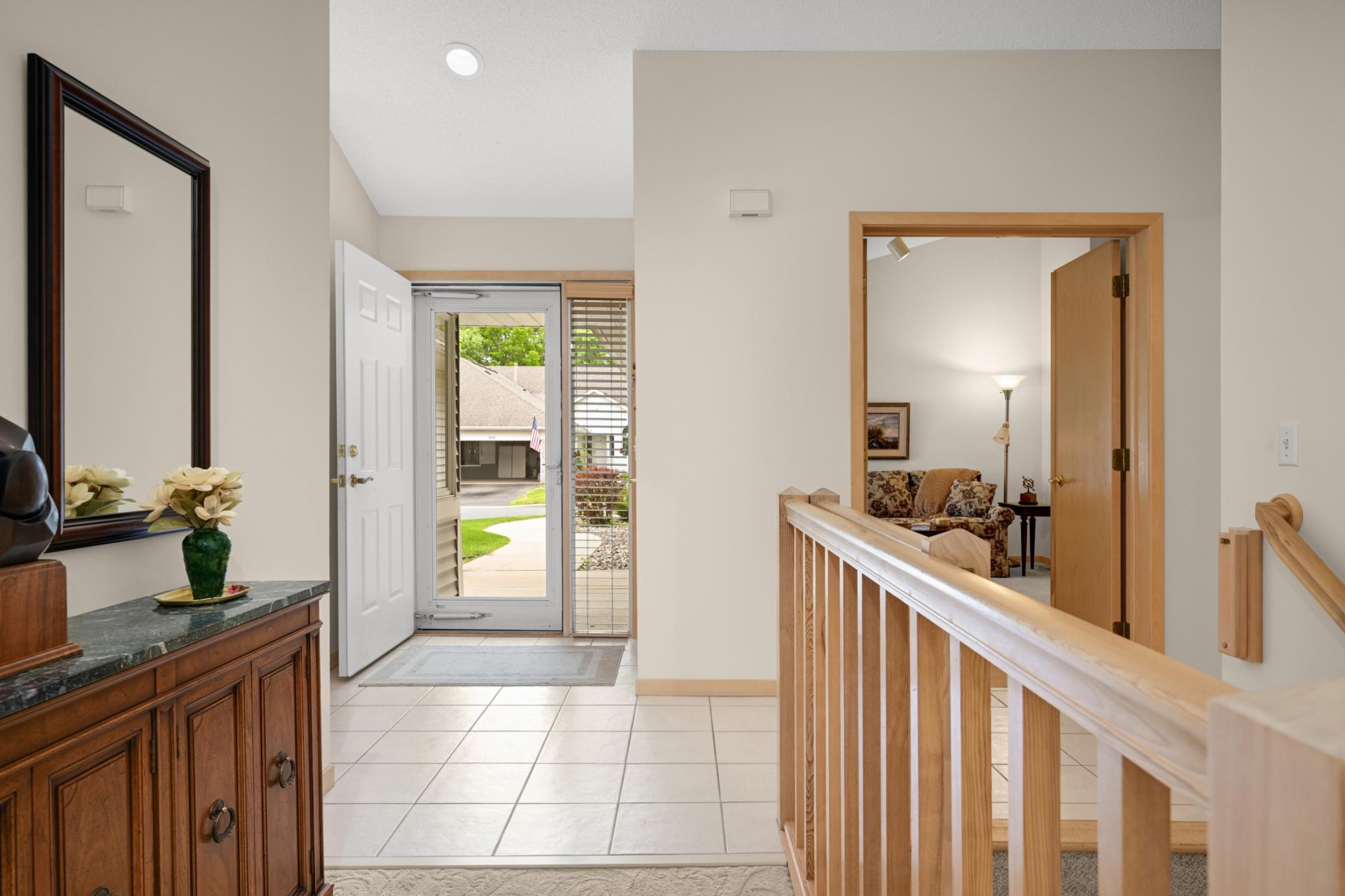 Tiled foyer