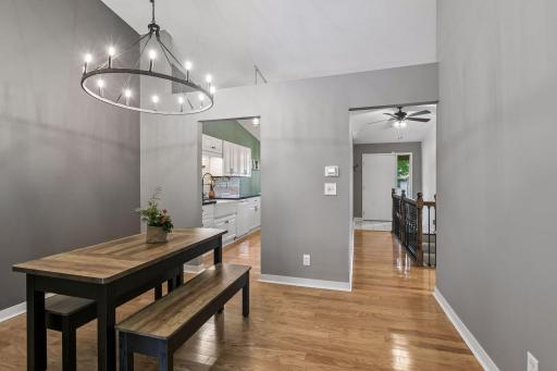 Open main floor is modern and convenient.