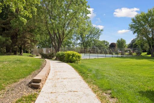 Walking path to new pickleball / sport court.