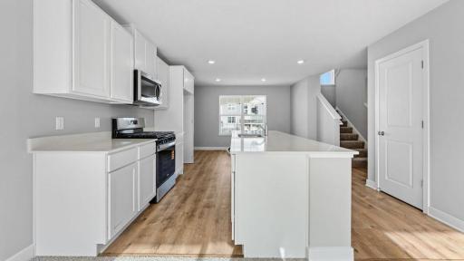 Open yet definitive spaces. *Model home, colors and selections will vary.