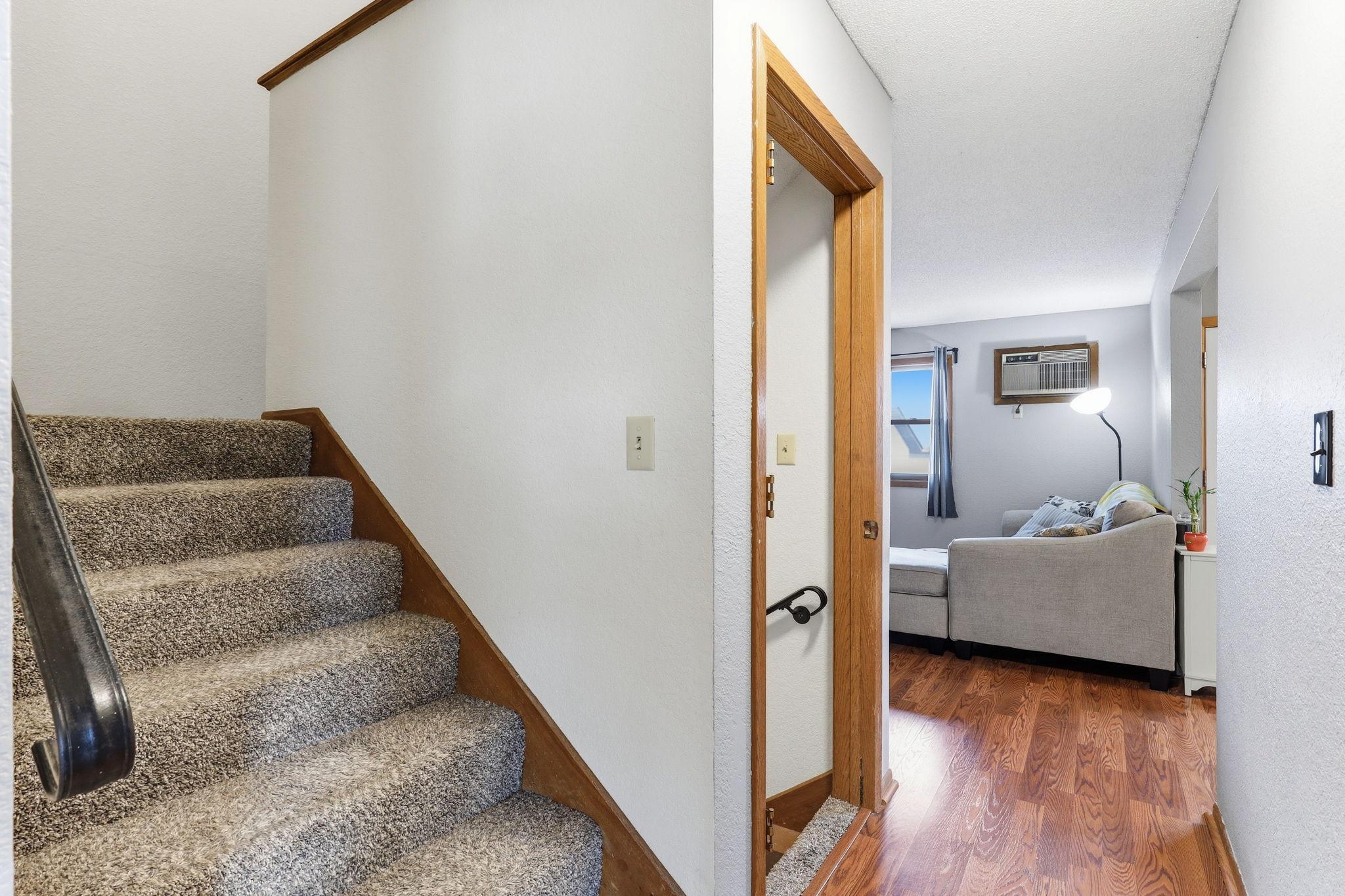 Stairs to upper level