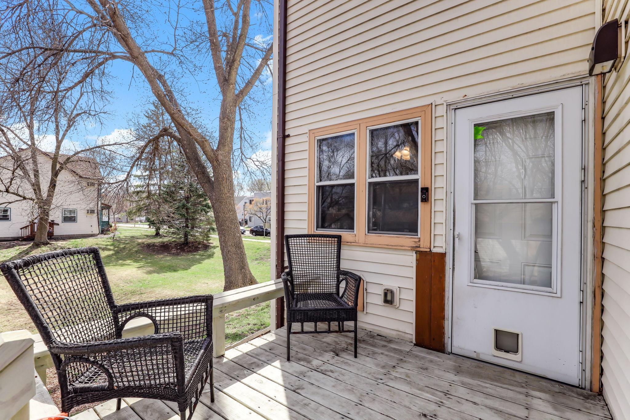 Backyard Deck (exit in dining room)