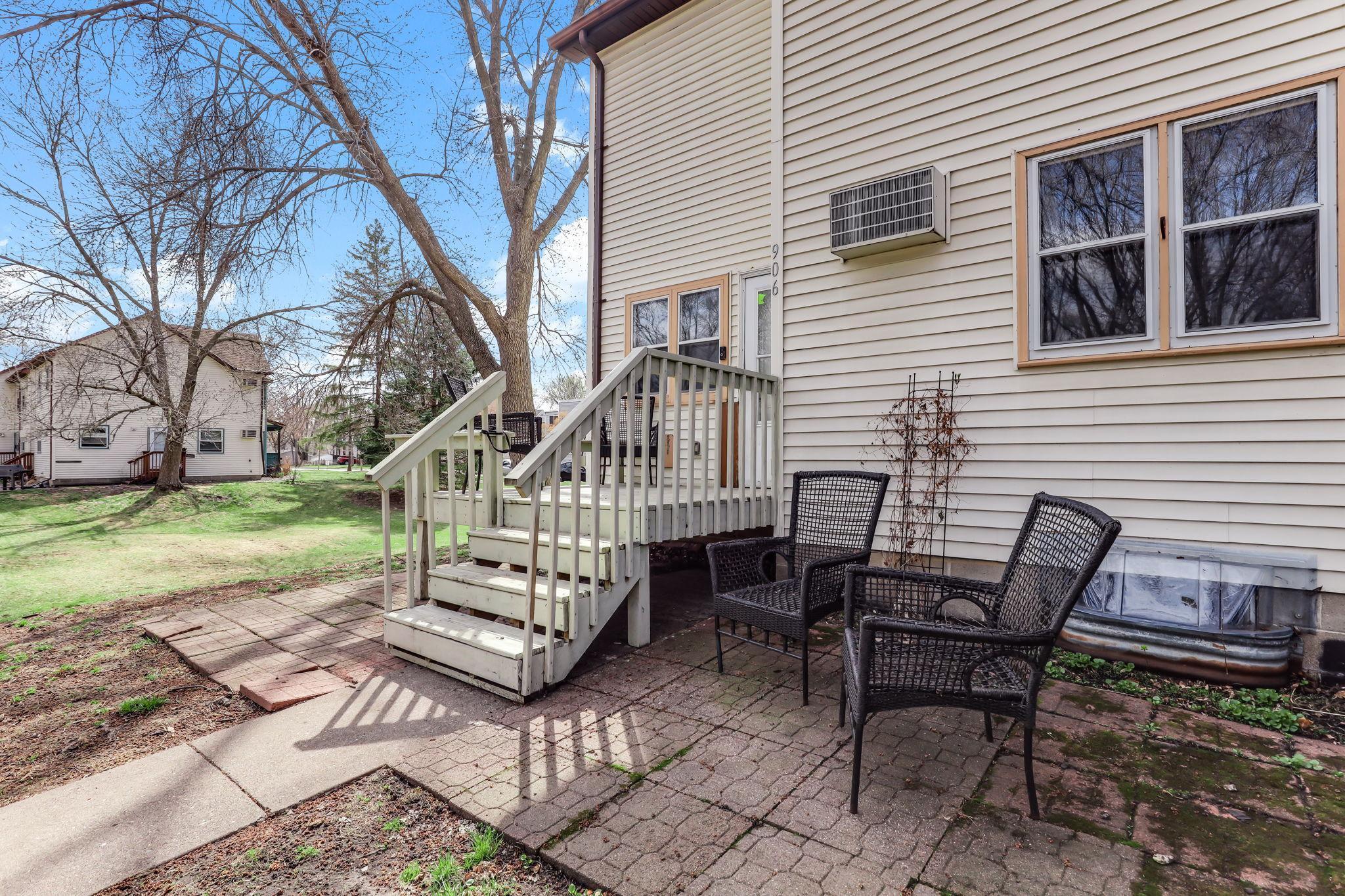 Backyard deck and patio